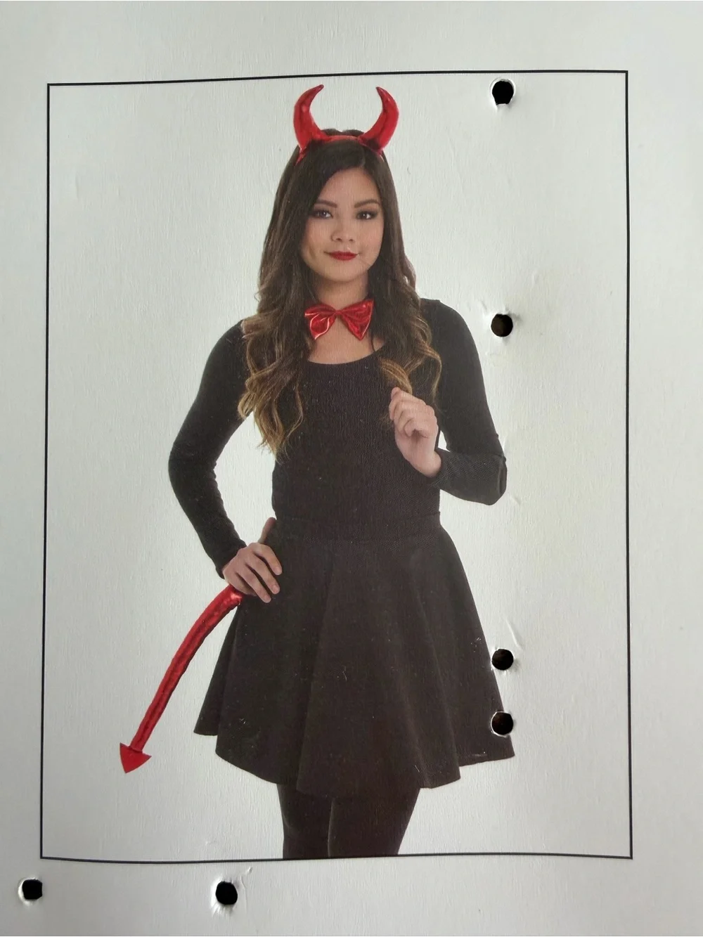 Red Devil Costume Kit for Kids - Headband, Bow Tie & Tail